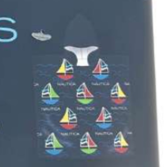 Nautica Multicolor Striped Blanket with Sailboat Design - Picture 4 of 7